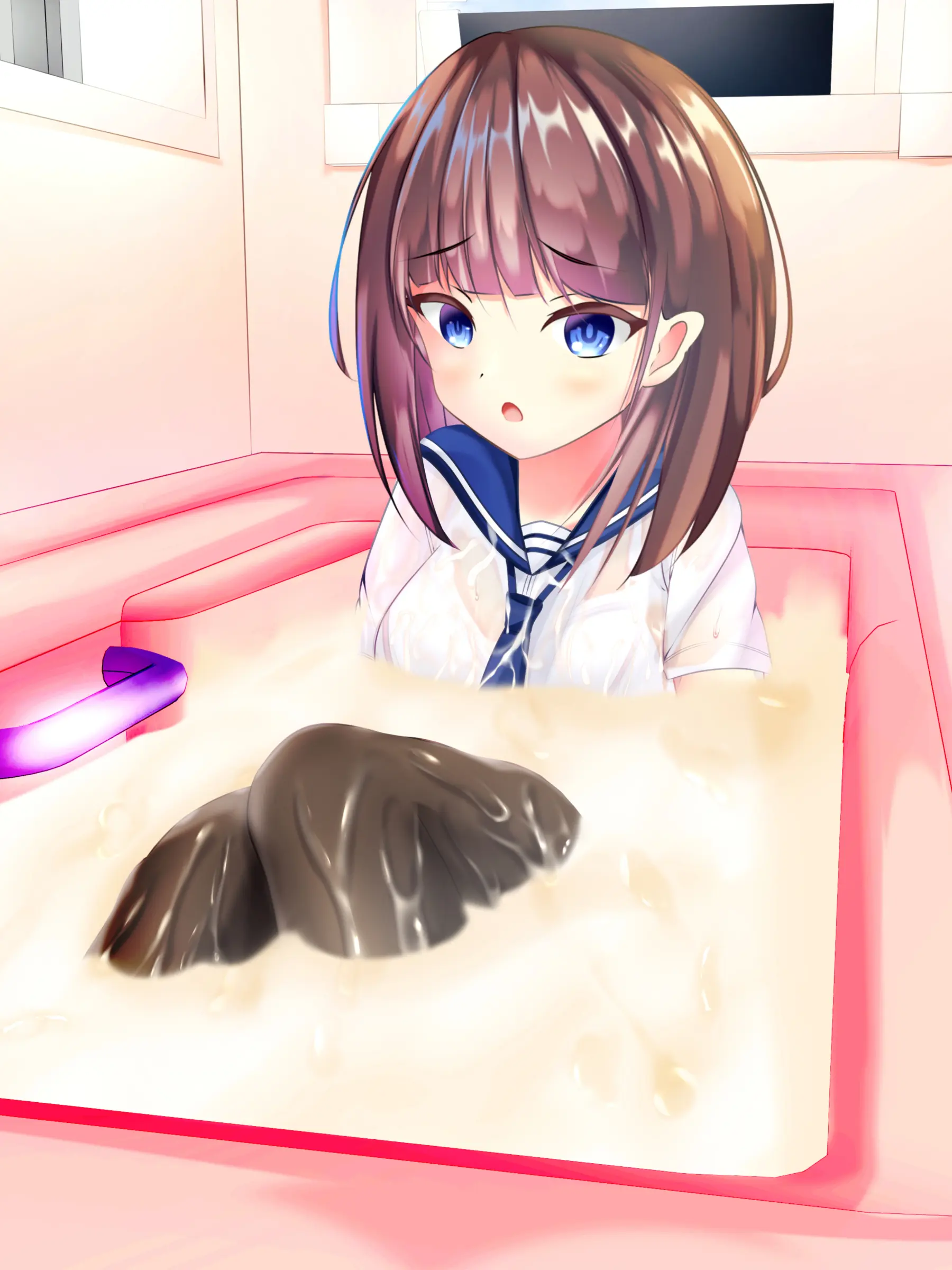 Onnanoko Ga Chakui No Mama Seieki To Ochikko O Kakerareru CG-Shuu | 여자아이가 옷을 입은 채 정액과 오줌이 뿌려지는 CG 모음집